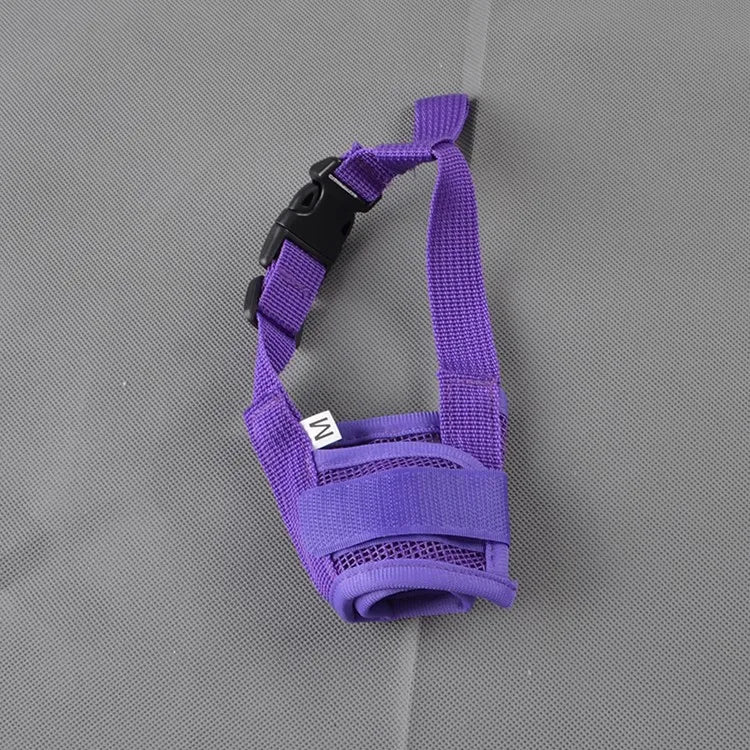 Anti Barking Dog Muzzle Adjustable Mesh Breathable Nylon Straps