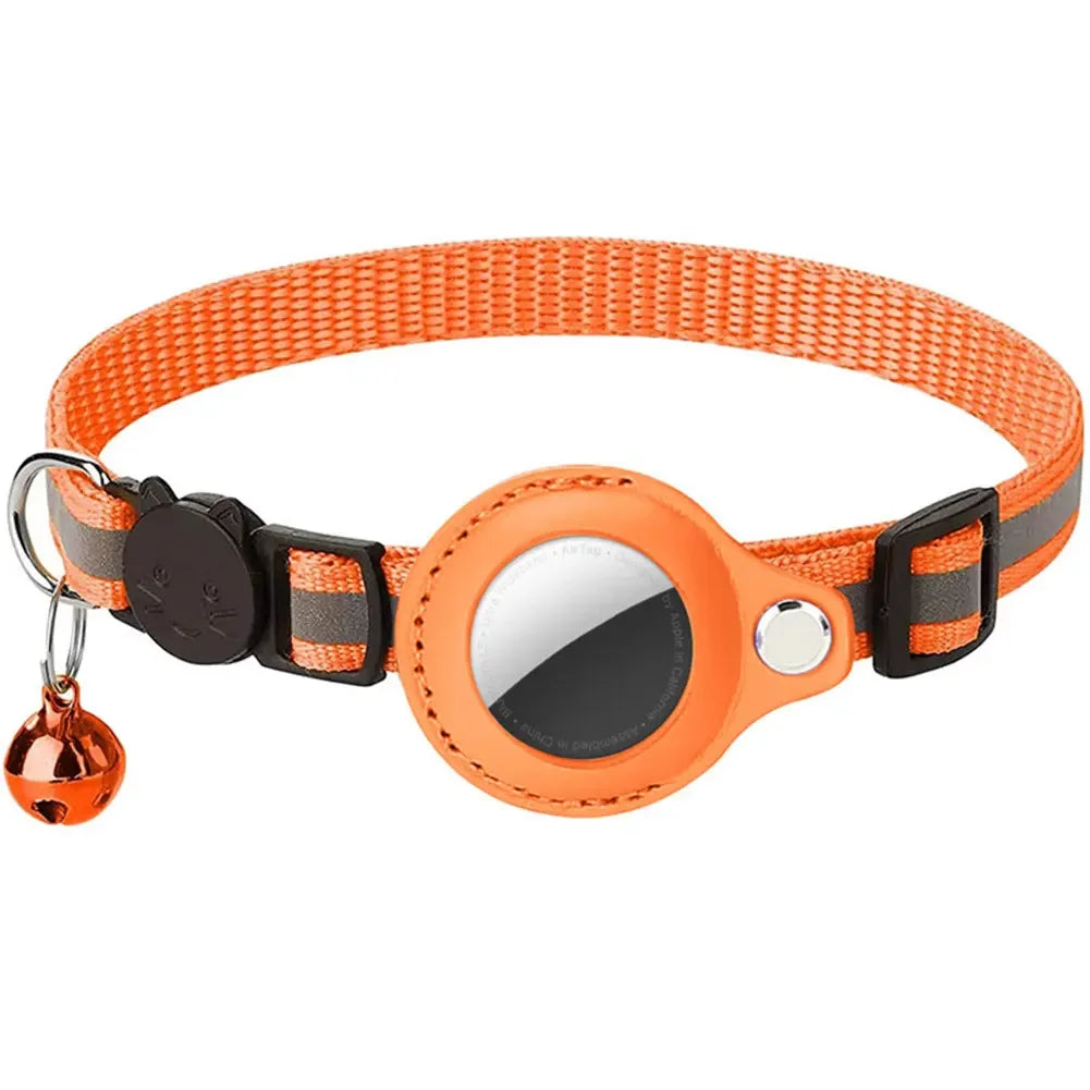 Shunmaii Apple AirTag Reflective Adjustable Cat Collar for Kitten Safety