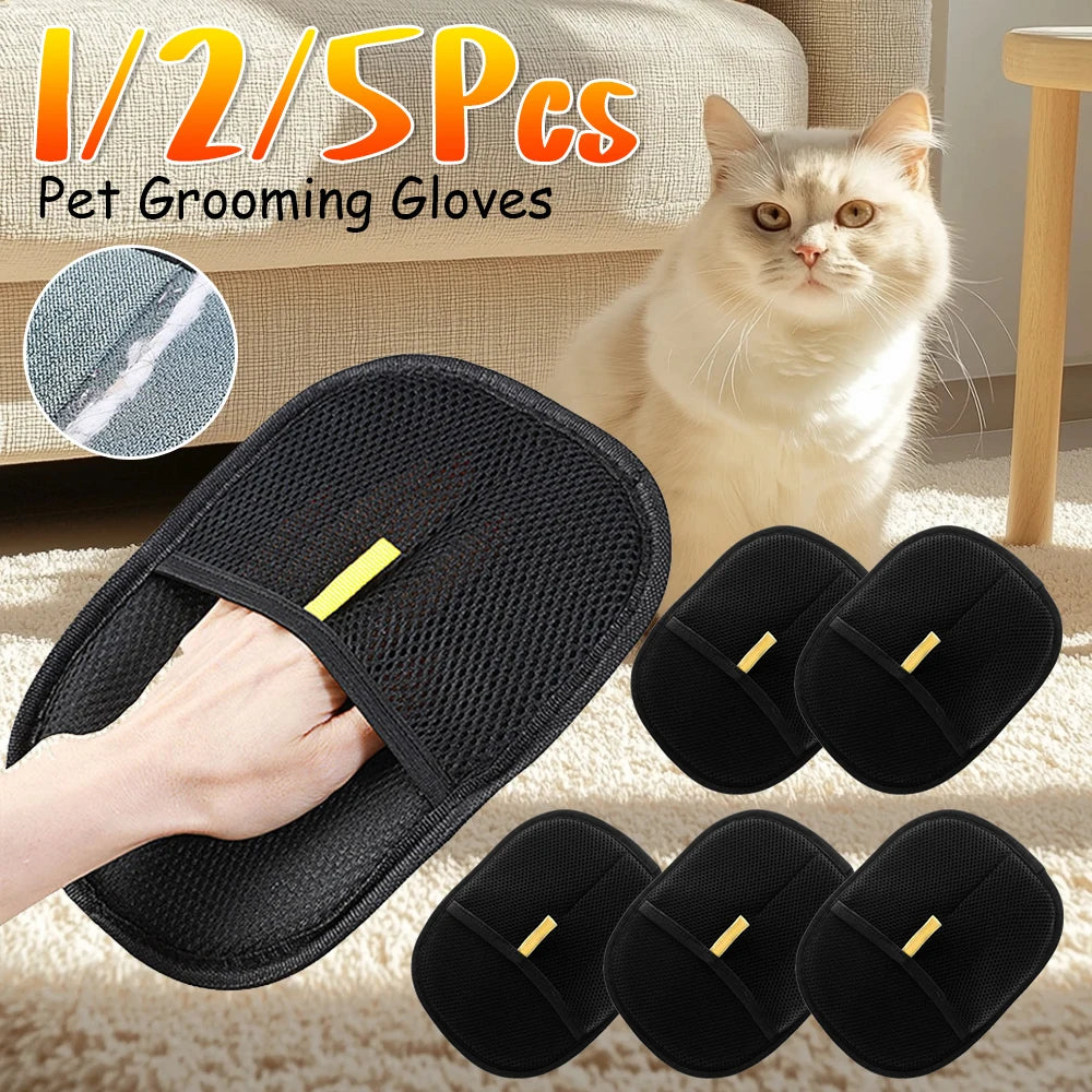 NONECN Deshedding Pet Hair Remover Glove For Dog And Cat