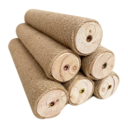 Cat Scratching Post Tree Shape Sisal Wood DIY Kitten Climbing