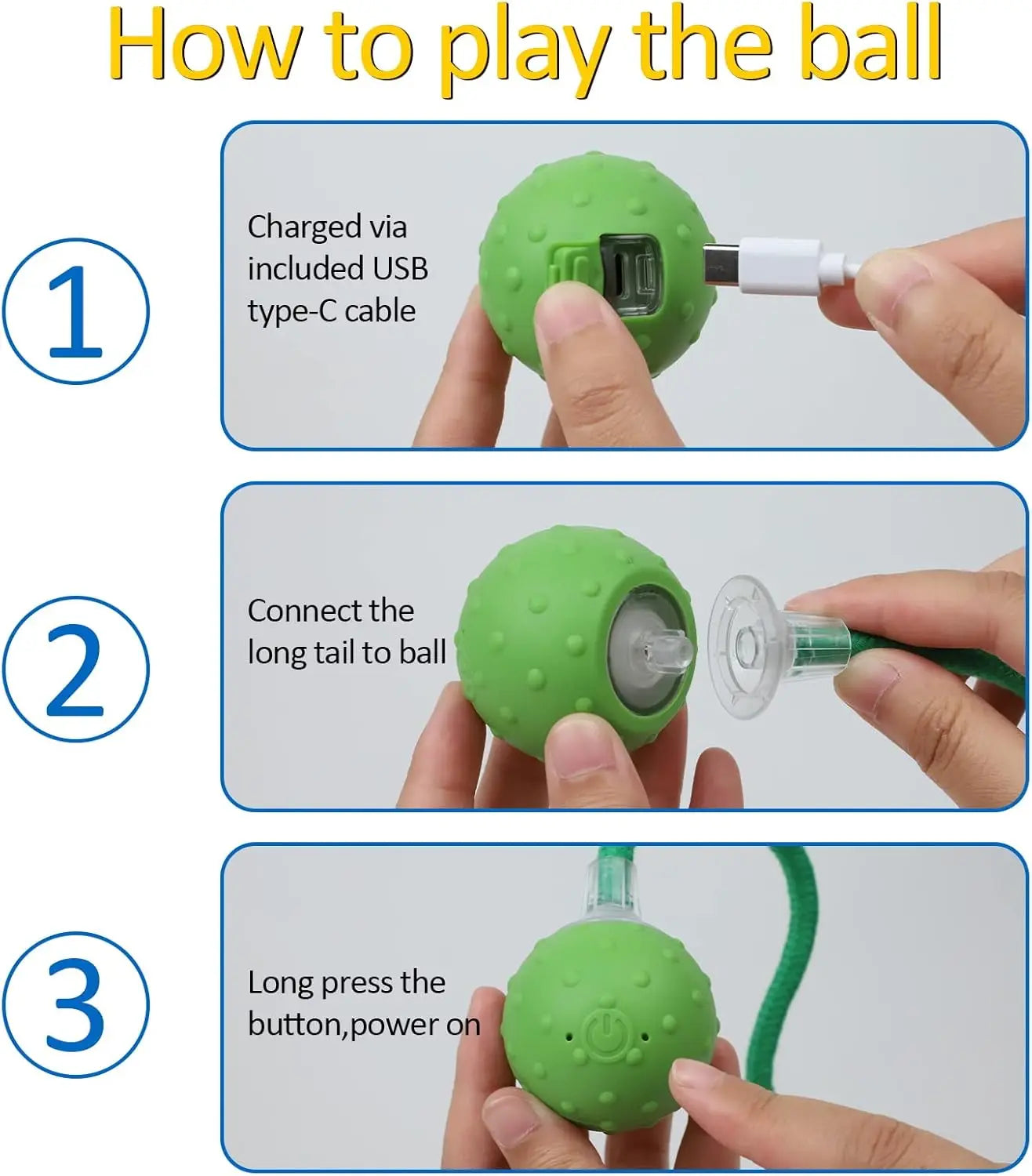 Interactive cat toy designed for adult cats,with automatic fast movement on the carpet,bird calls,and motion activated cat balls