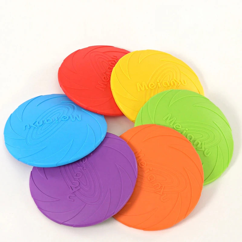 Dog Flying Disc Toy For Outdoor Play Chew Interactive Training