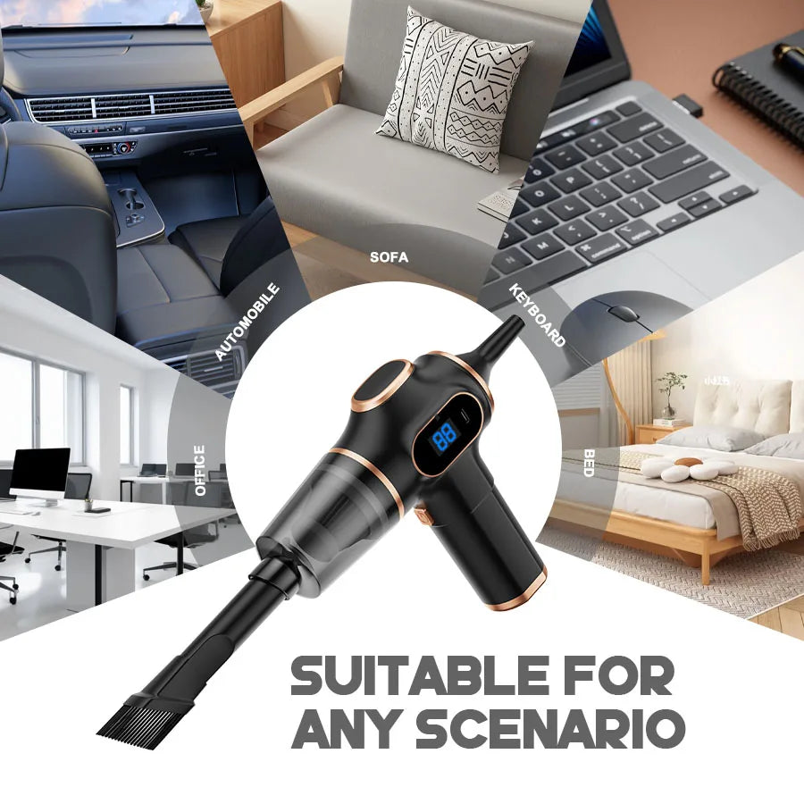 Wireless Car Vacuum Cleaner High Power Mini For Home Office