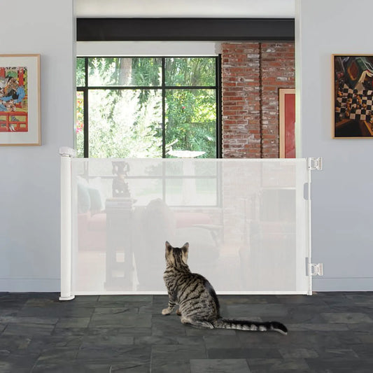 Adjustable Retractable Baby Pet Gate for Stairs and Corridors