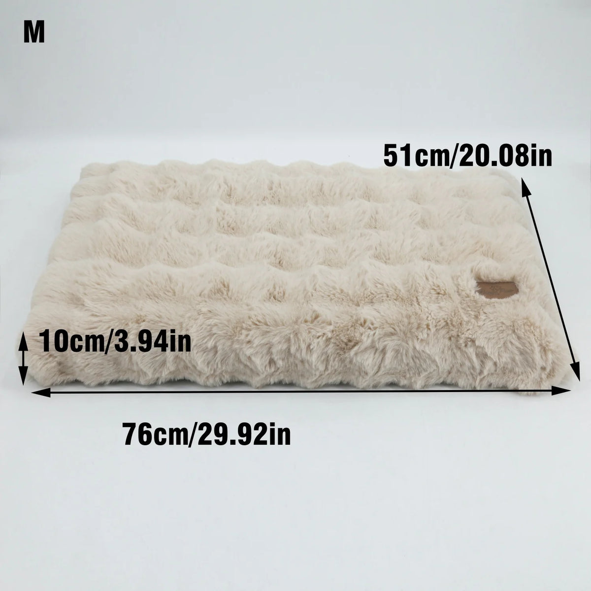BINGOPAW Plush Calming Dog Bed With Removable Cover Foam Base