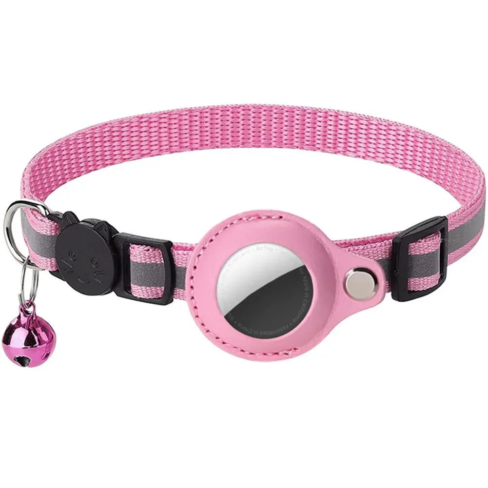 Shunmaii Apple AirTag Reflective Adjustable Cat Collar for Kitten Safety