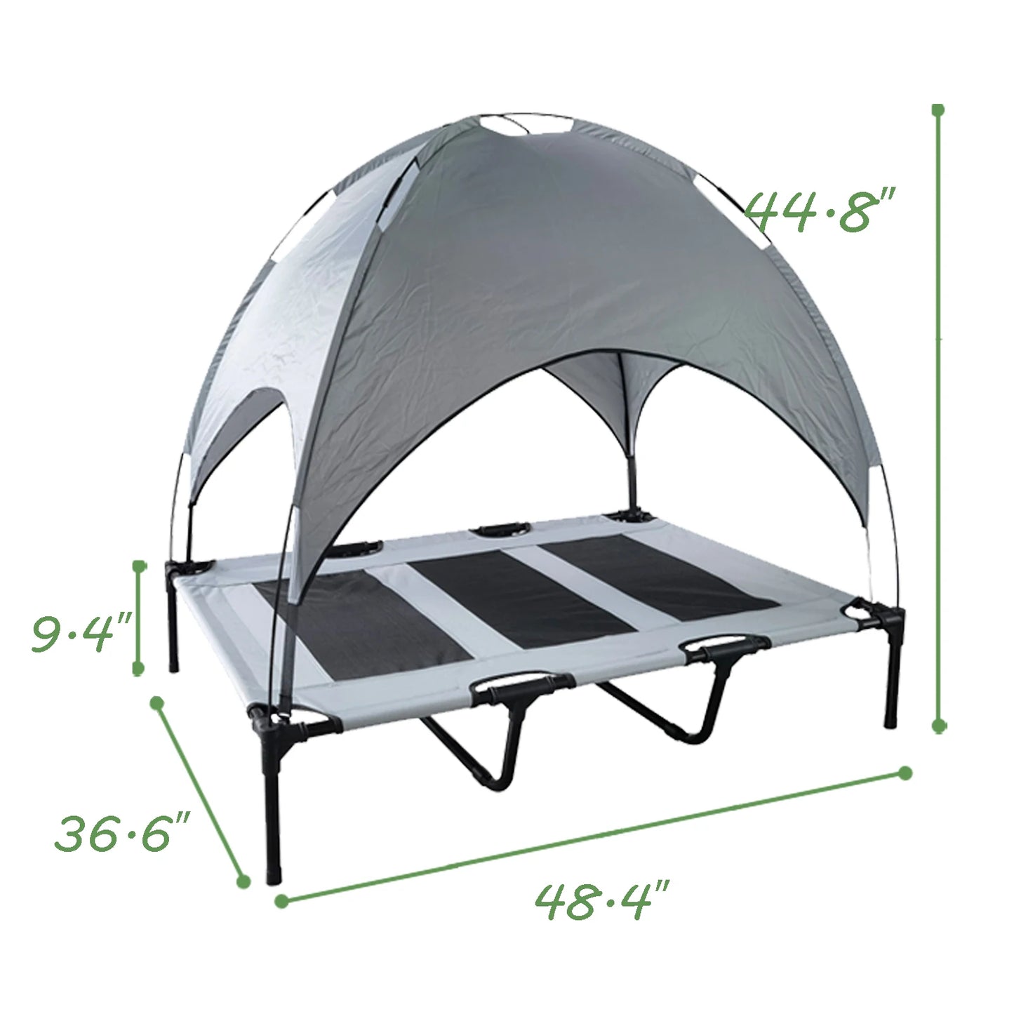 Shanghai Dog Bed With Canopy Anti Scratch Oxford Fabric