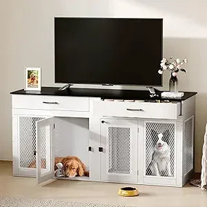 Hign-concerned Dog Kennel Indoor Double Cage for Two Dogs