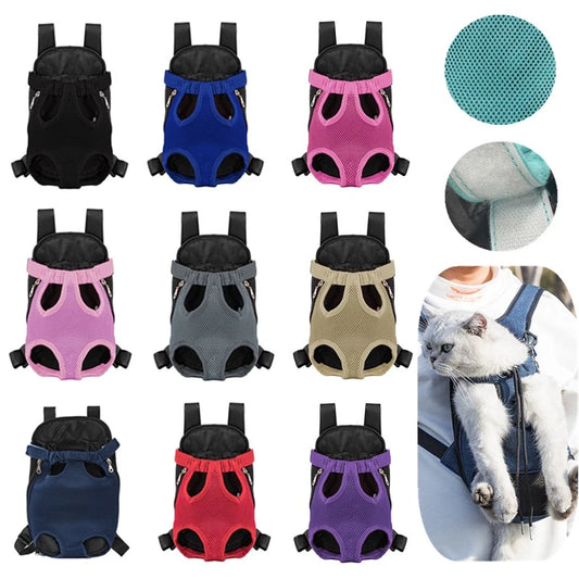 Double Shoulder Pet Carrier Backpack for Small Dogs and Cats