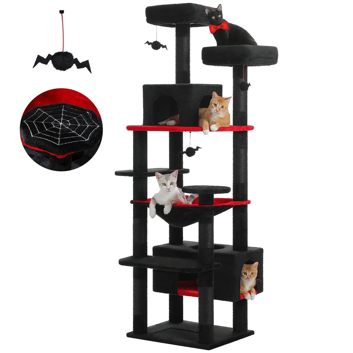 PAWZ Road Premium Multi Tier Cat Tree Tower With Hammock