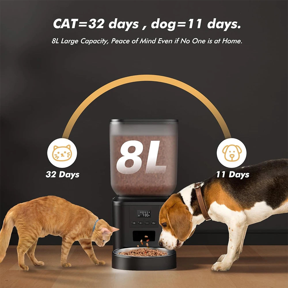 Furpipi Automatic Dog Feeder With Key Control Time Setting