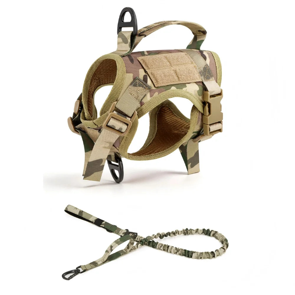 PETRAVEL Tactical Cat Harness Vest And Leash Set Escape Proof