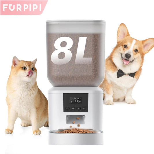 Furpipi Automatic Dog Feeder With Key Control Time Setting