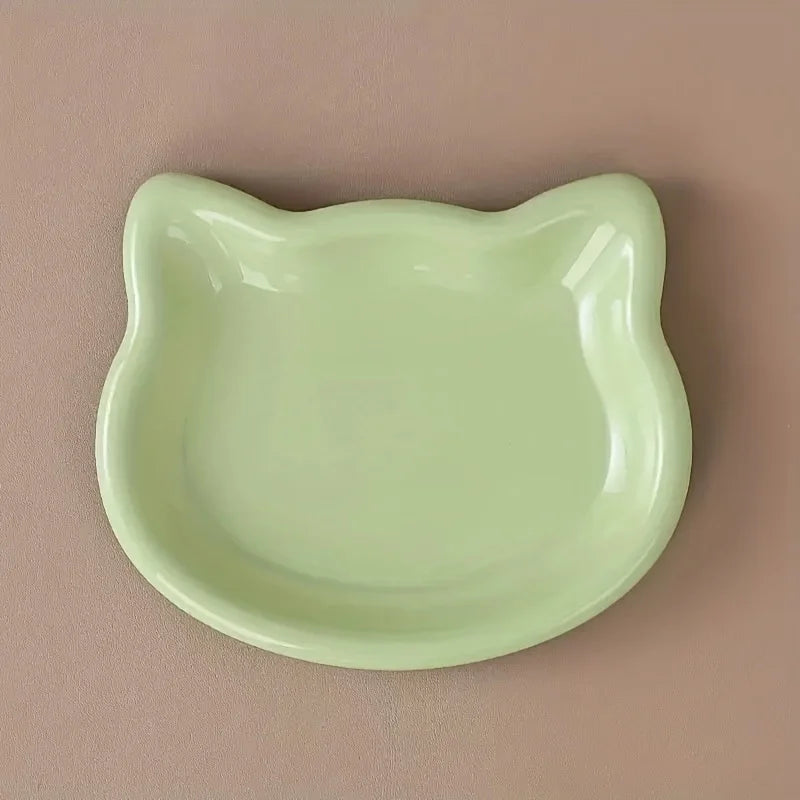 Pet Bowl For Dwarf Cats Premium Plastic Dish Feeding Station