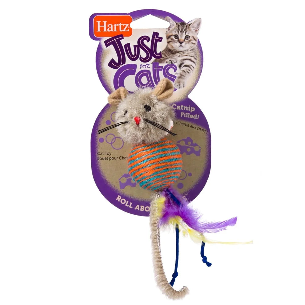 XMSJCN Sisal Cat Toy Rattling Mouse Catnip Feathery Tail
