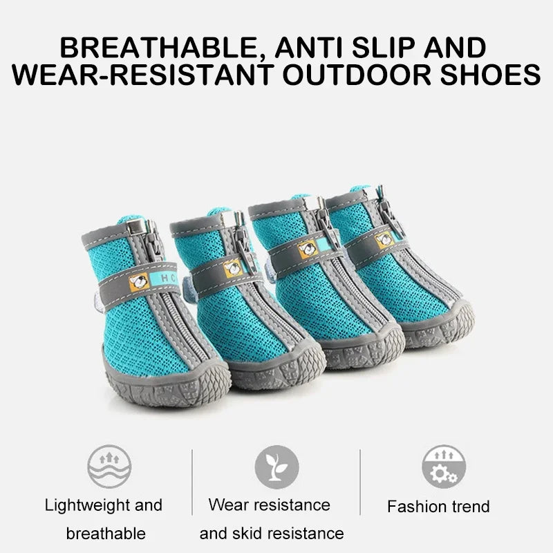 Non-Slip Plush Dog Shoes for Small to Medium Dogs Warmth