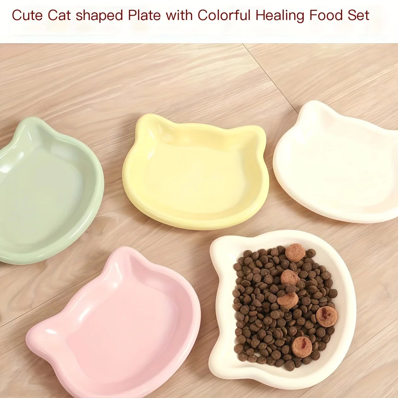 Cat Food Dish Premium Durable Plastic Pet Bowl For Cats
