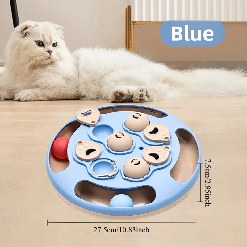 Interactive Dog Puzzle Toy Treat Dispenser Slow Feeder Bowl