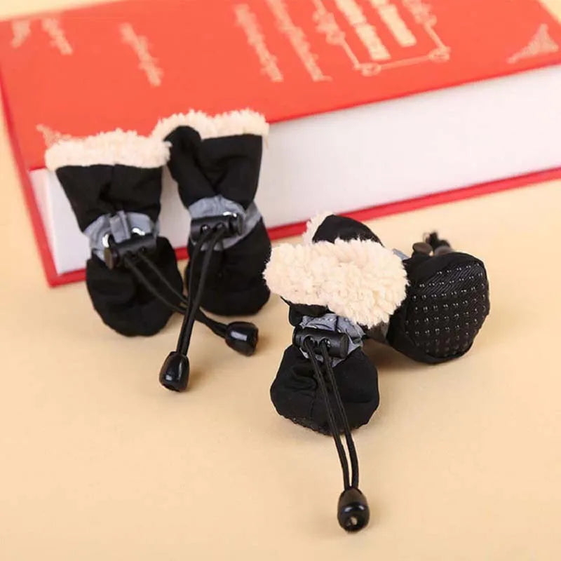 Puppy Non Slip Wool Winter Dog Shoes Waterproof Protectors