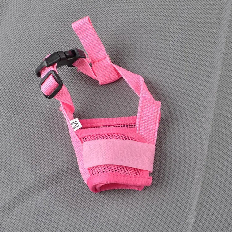 Anti Barking Dog Muzzle Adjustable Mesh Breathable Nylon Straps