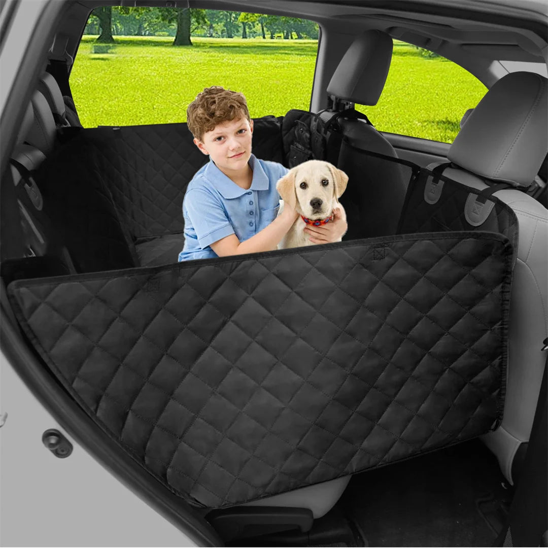 BINGOPAW Waterproof Dog Car Seat Cover With Back Seat Extender And Hammock