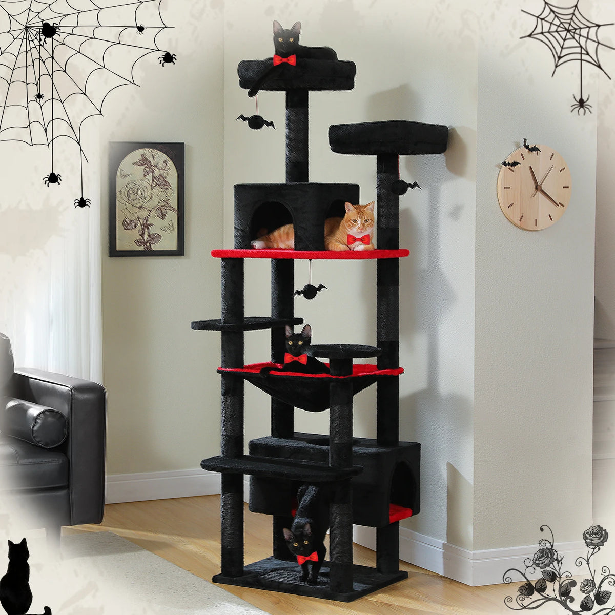 PAWZ Road Premium Multi Tier Cat Tree Tower With Hammock