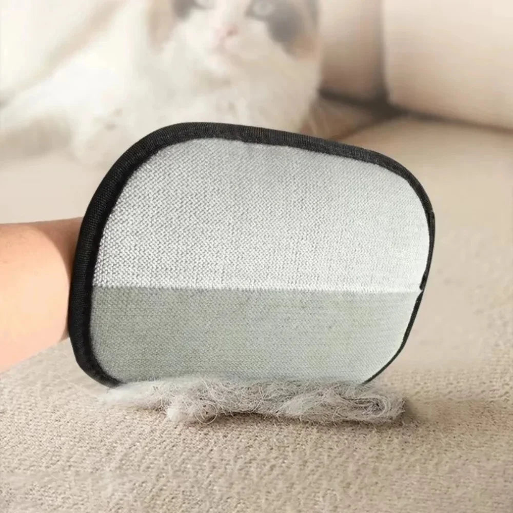 Reusable Pet Hair Removal Gloves for Grooming and Carpet Cleaning