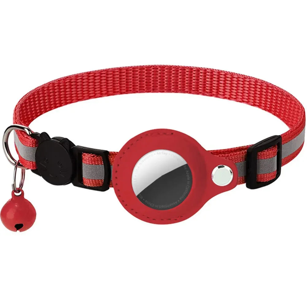 Shunmaii Apple AirTag Reflective Adjustable Cat Collar for Kitten Safety