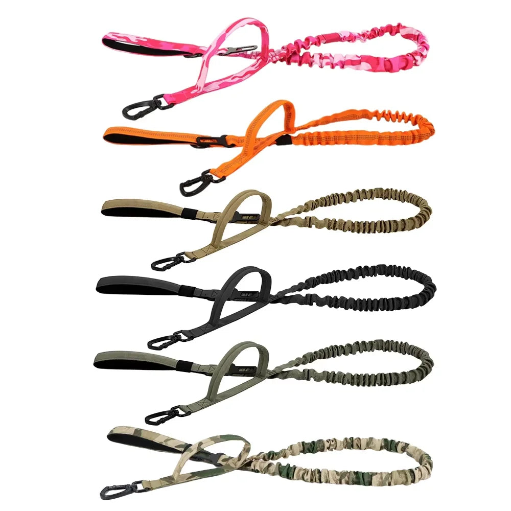 PETRAVEL Military Dog Leash with Dual Handles and Quick Release