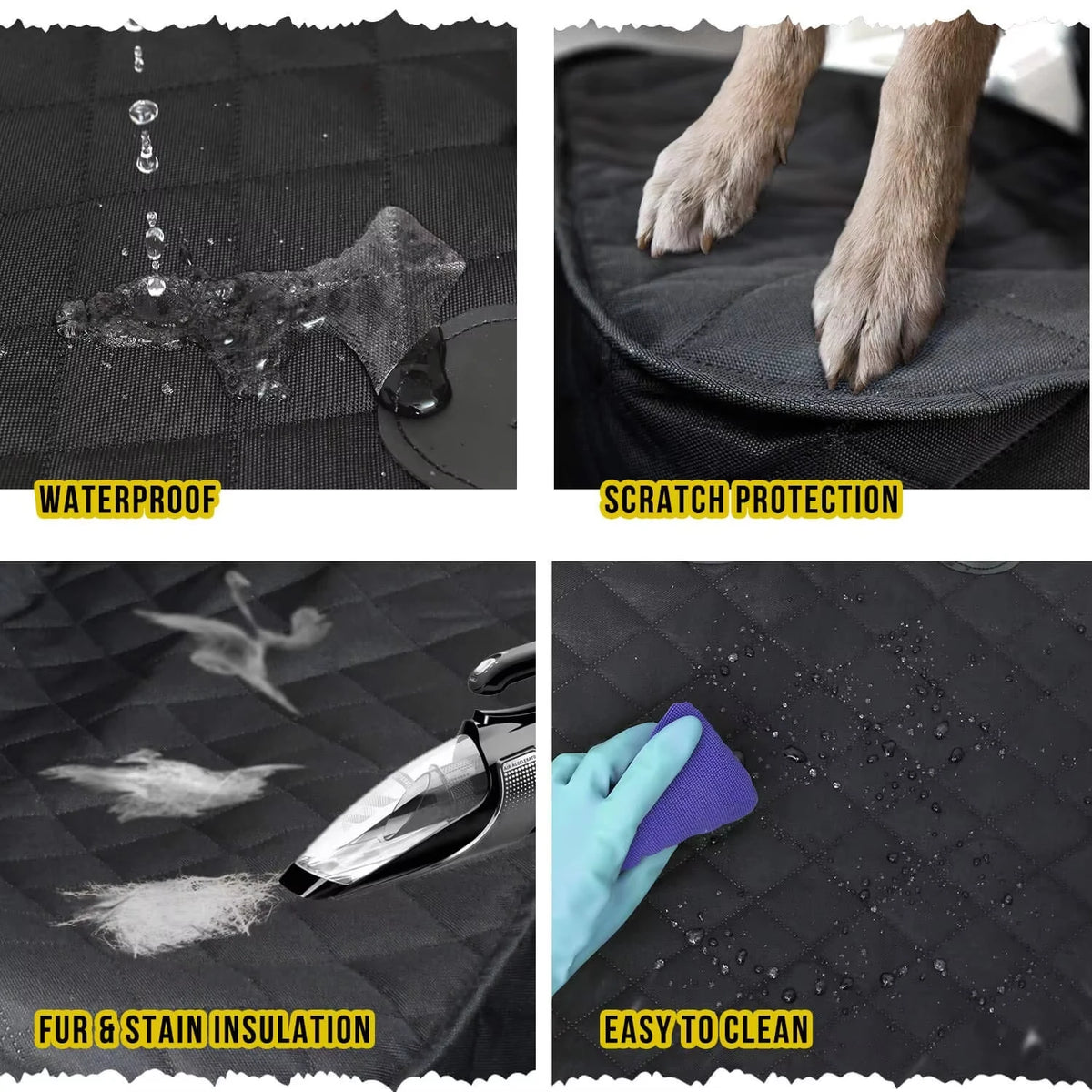 PETRAVEL Waterproof Dog Front Seat Cover for Cars and SUVs