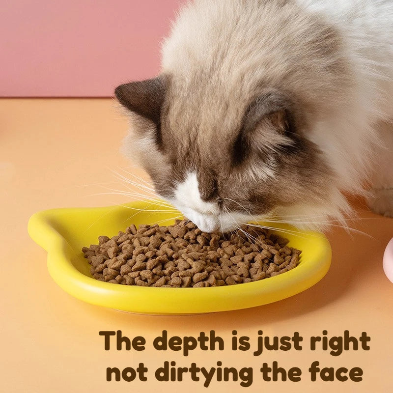 Cat Food Dish Premium Durable Plastic Pet Bowl For Cats