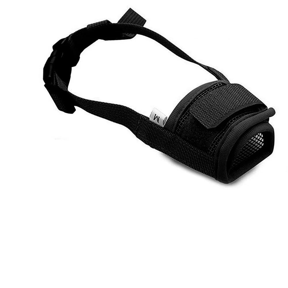 Anti Barking Dog Muzzle Adjustable Mesh Breathable Nylon Straps