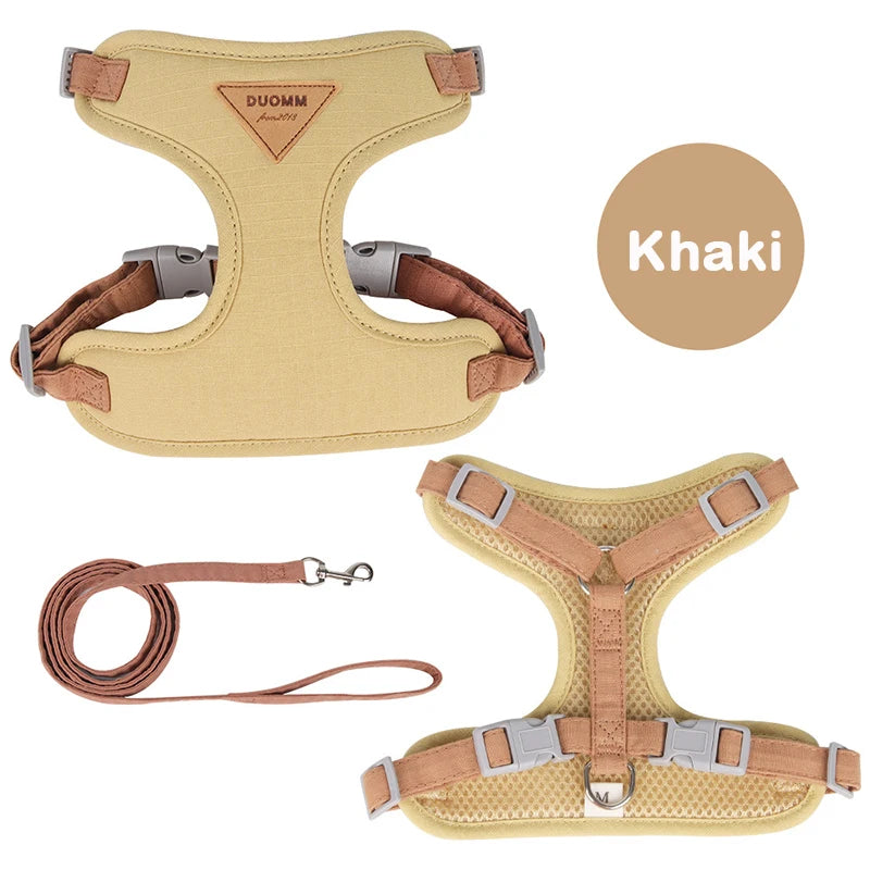 Breathable Puppy Harness and Leash Set for Small Dogs