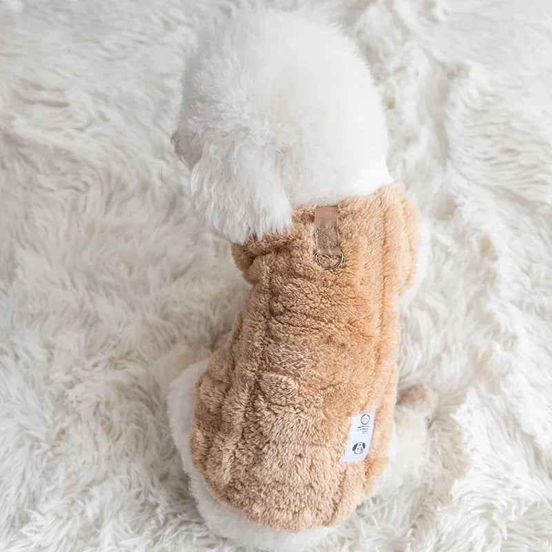 Soft Fleece Dog Pullover Sweater For Autumn Winter Warmth