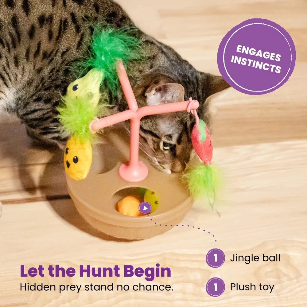 Fujian Hunt N Wobble Fruit Bowl Cat Toy With Catnip