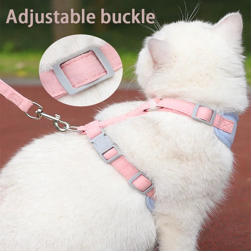 Breathable Puppy Harness and Leash Set for Small Dogs