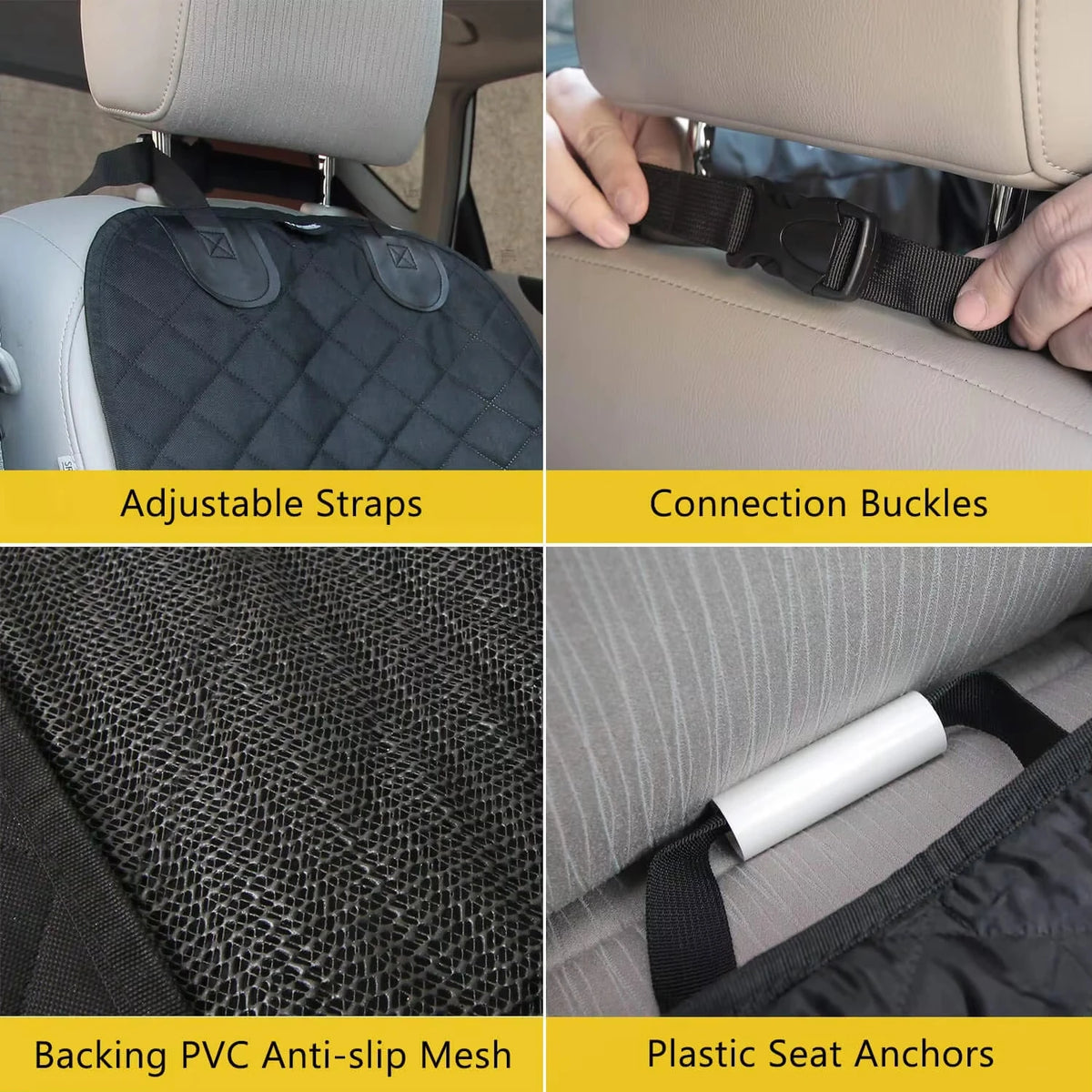 PETRAVEL Waterproof Dog Front Seat Cover for Cars and SUVs