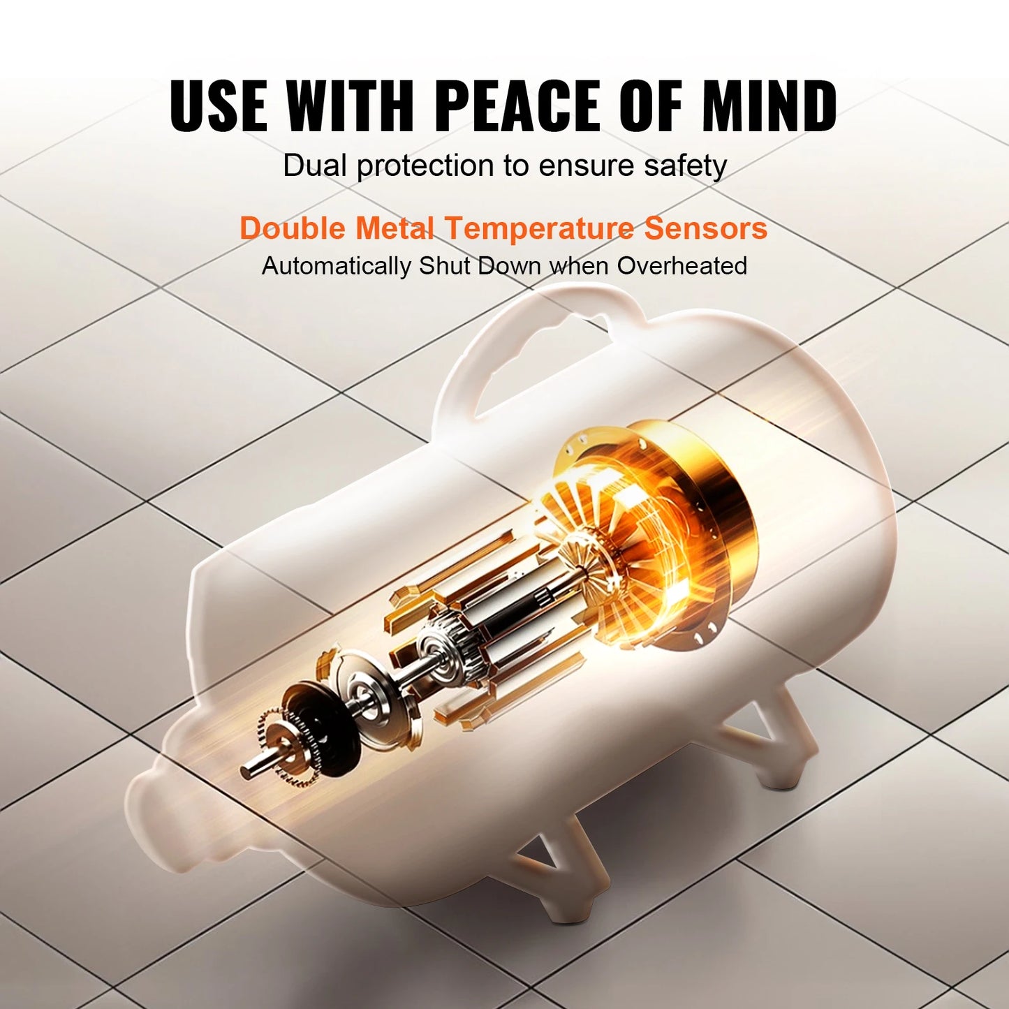 SucceBuy 2000W Dog Blow Dryer With Adjustable Speed