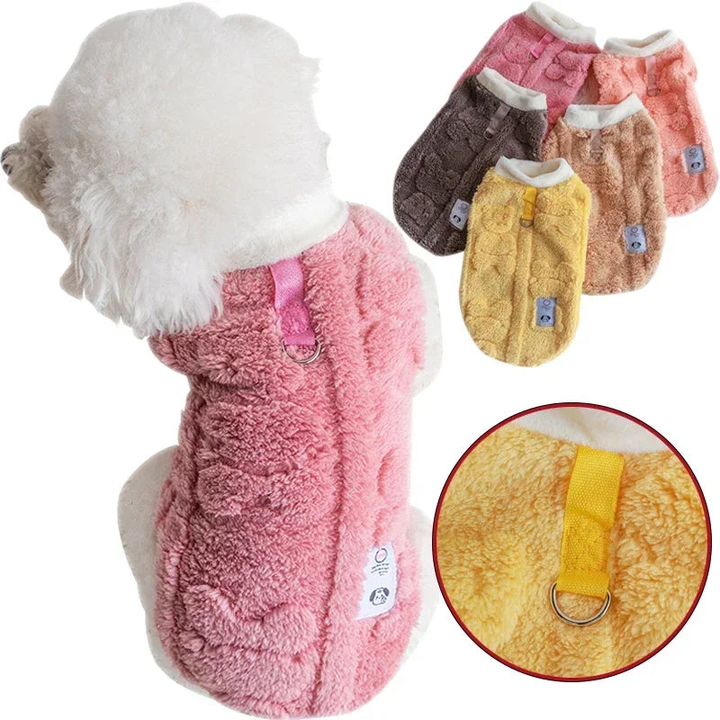 Soft Fleece Dog Pullover Sweater For Autumn Winter Warmth