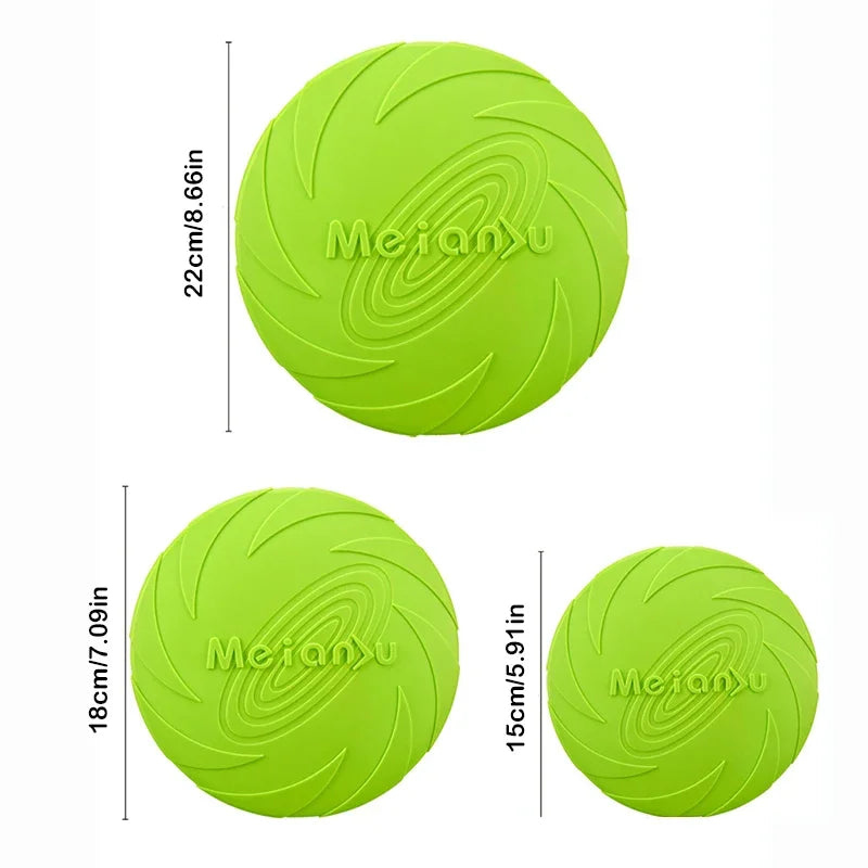 Dog Flying Disc Toy For Outdoor Play Chew Interactive Training